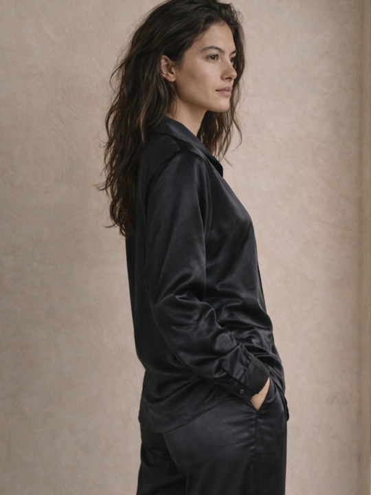 Zizo Winter Damen Pyjama-Set Black