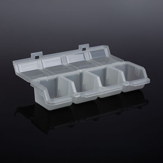 Mercaton Werkzeugkoffer-Organisatoren 4 Schlitze Transparente 31,5x11x7cm