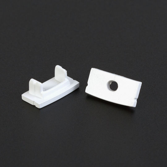 Capace Profile Aluminiu LED 41010 2 Bucăți Albe
