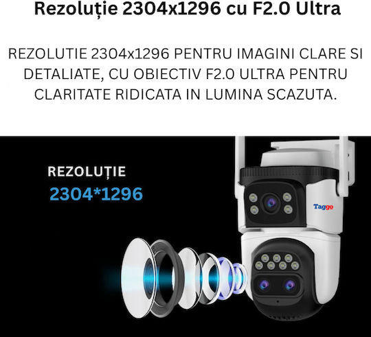 Vstarcam Cameră de Supraveghere IP Triplu Wi-Fi/4G Impermeabilă cu Baterie cu Comunicare Bidirecțională și Obiectiv 4mm