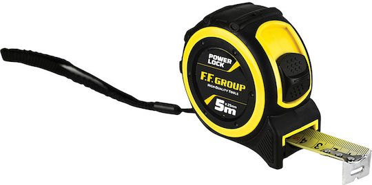FFG Power Lock Tape Measure with Auto-Rewind 25mm x 5m