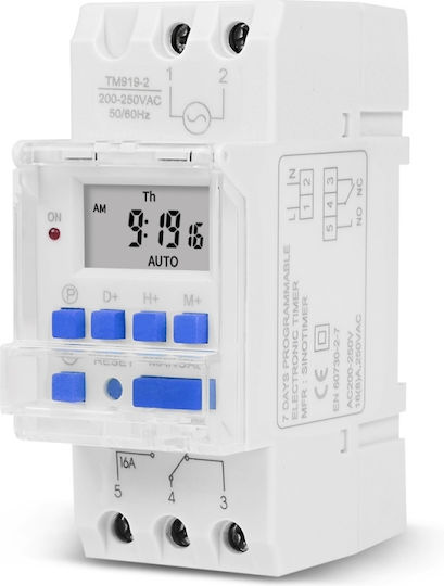 Sinotimer Instrument de Măsură pentru Panou Electric Digital pe Șină Monofazat