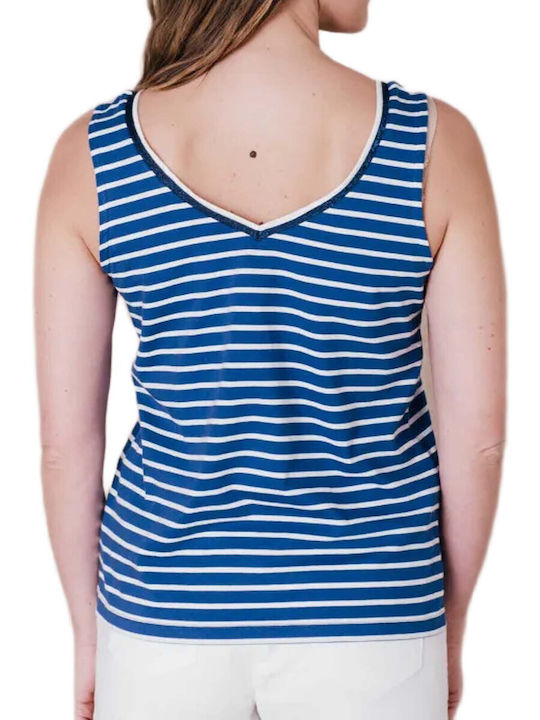 C'est Beau La Vie Bluse Für Damen Blau Indigo C'est Beau La Vie Bluse Für Damen Blau Indigo