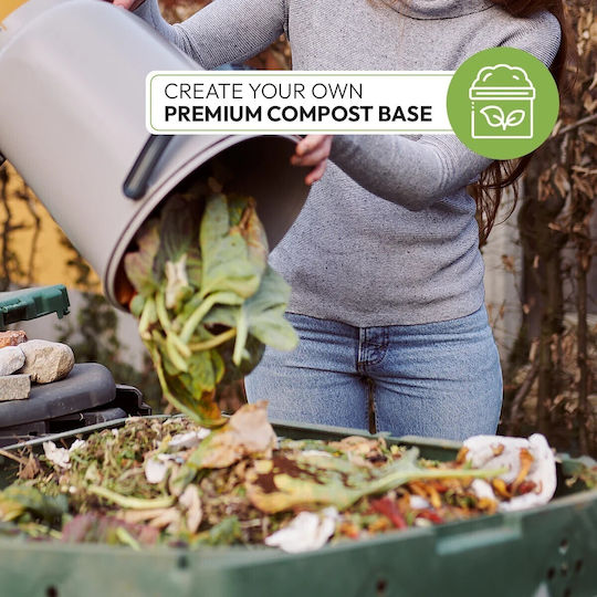 2ΤΕΜ+ Plastic Closed Type Composter 15.3lt