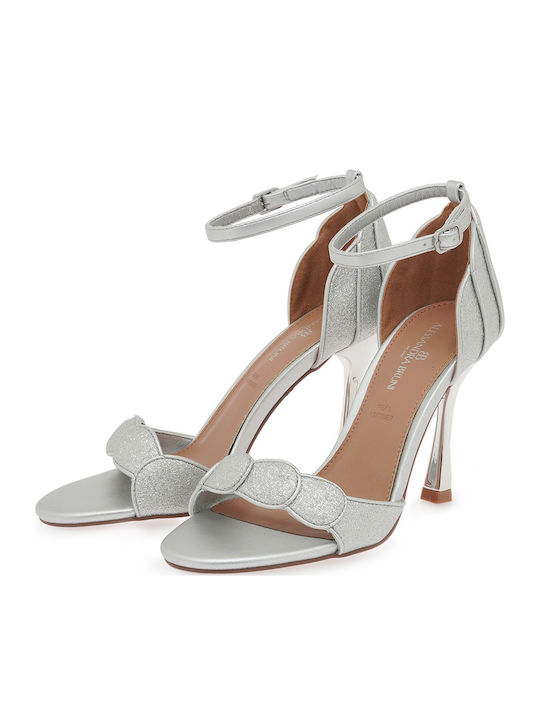 Silver Sandals W47006475621-SILVER 652-19+ CJ038-09 Glitter