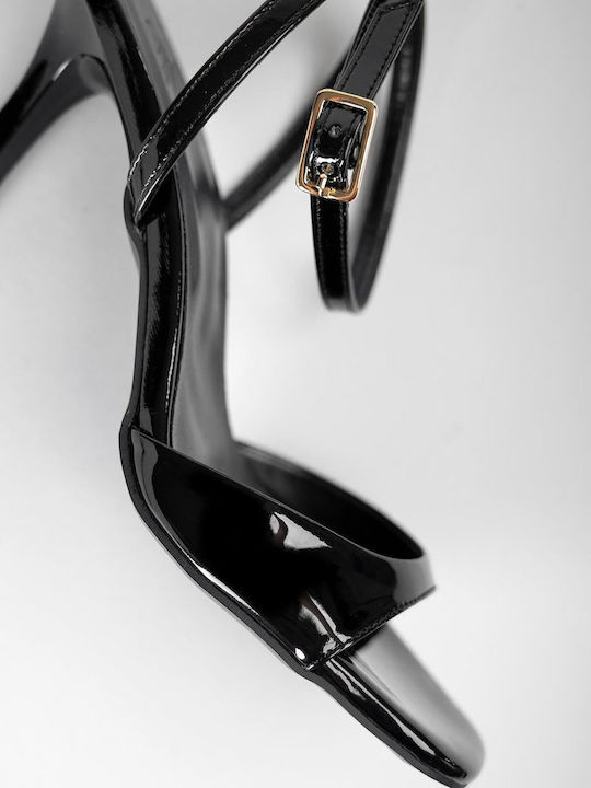 Patent Leather Black Sandals
