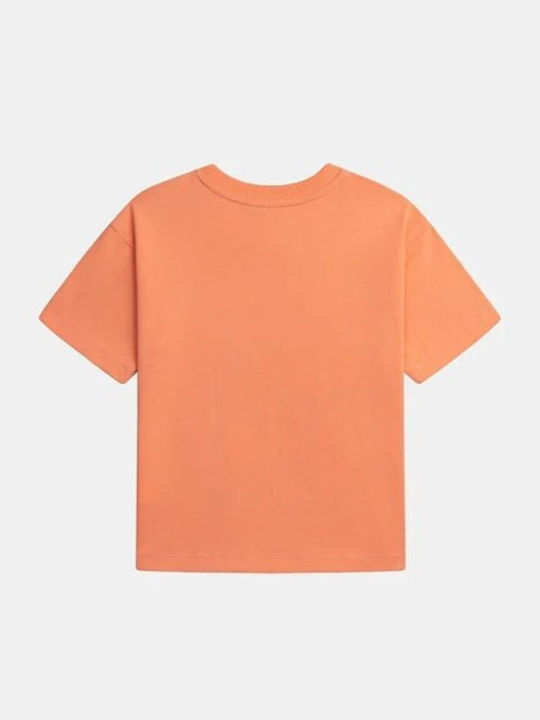 Kids Top Short-sleeved Orange Zosolti2