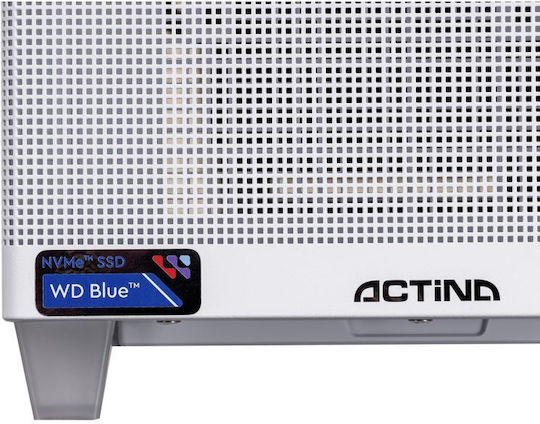 Actina Гейминг Настолен Компютър Ryzen 7-9700X 32GB DDR5 1TB SSD Radeon RX 9070 XT Без Операционна Система