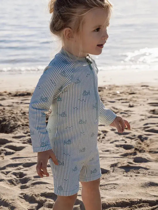 Little Dutch Kids One-Piece Swimsuit With Long Sleeve Ocean Adventure