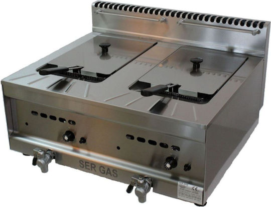 Sergas Electric Fryer Double Capacity 2x20lt