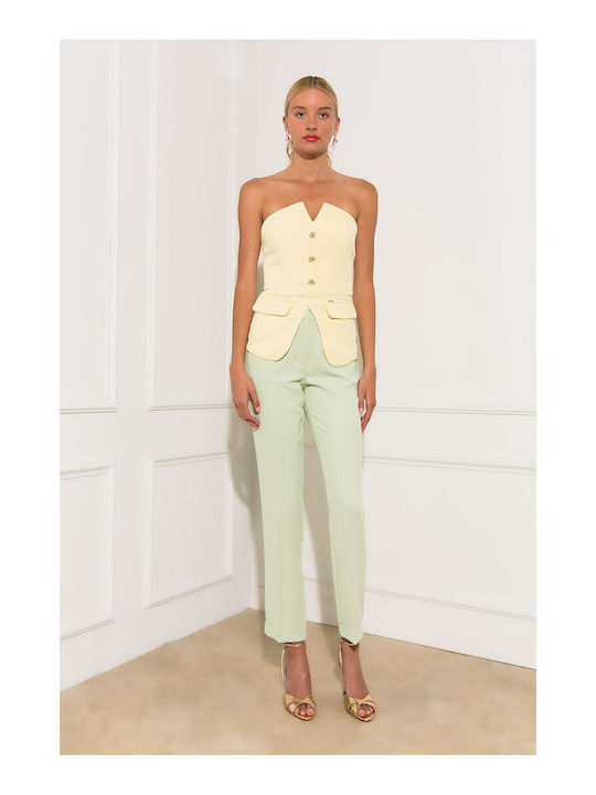 Pantaloni Dama Crep Verde Menta 26532-3-MENTA
