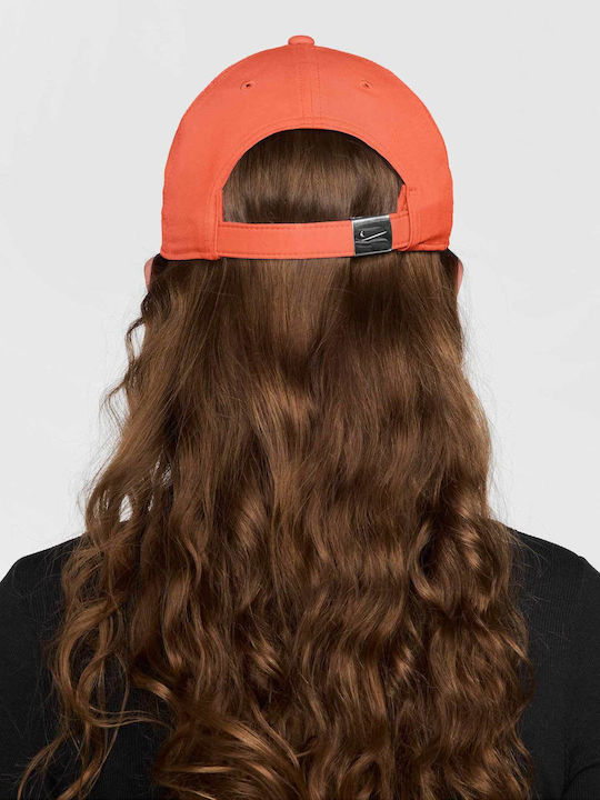 Nike Athletic Cap K Nk Df Club Cap Us Cb Mtswsh Orange Kids