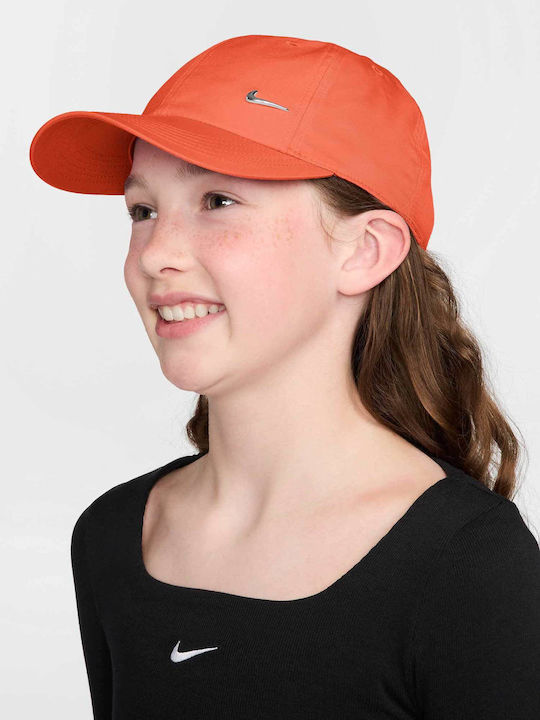 Nike Athletic Cap K Nk Df Club Cap Us Cb Mtswsh Orange Kids