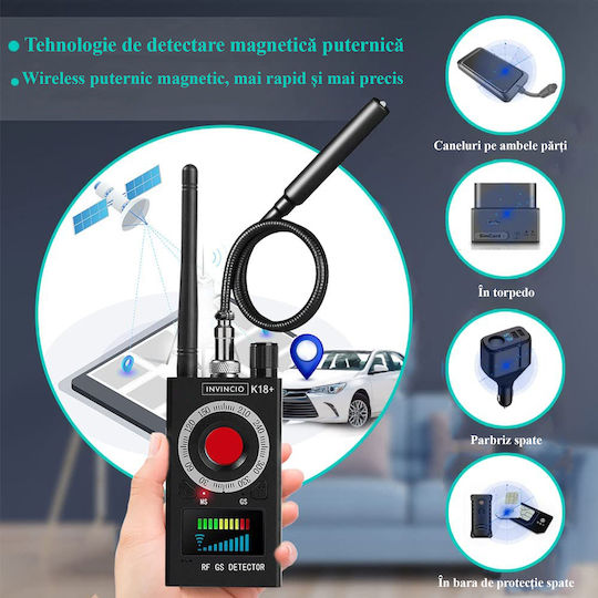 Invincio Detector Cameră și GPS Tracker 1-8000MHz