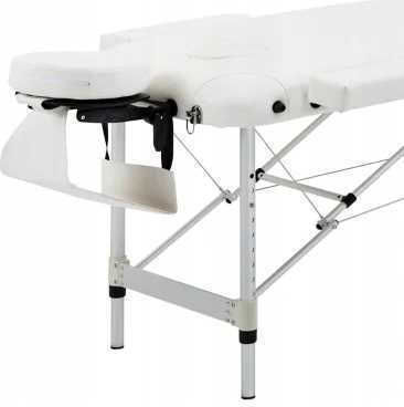 Folding Portable Foldable White Physiotherapy Bed Made of Aluminum 215x60cm