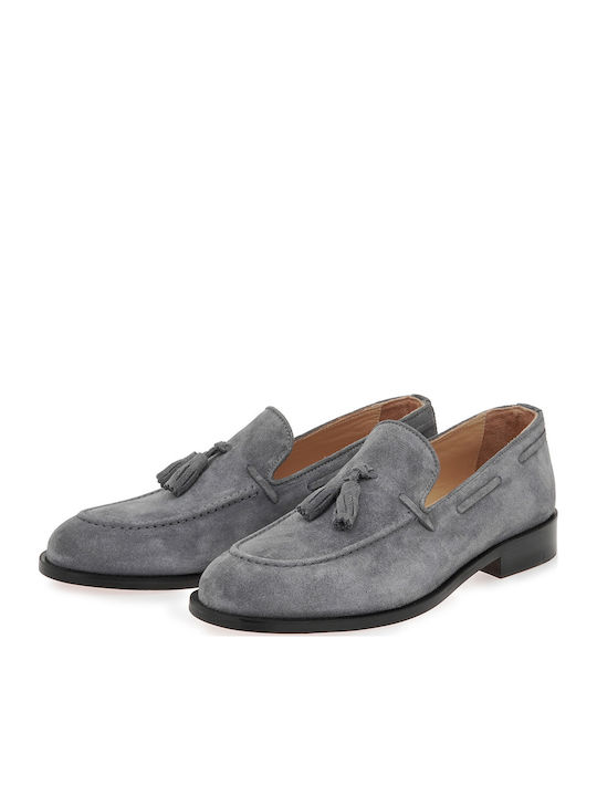 Suede Herren Mokassins in Grau Farbe