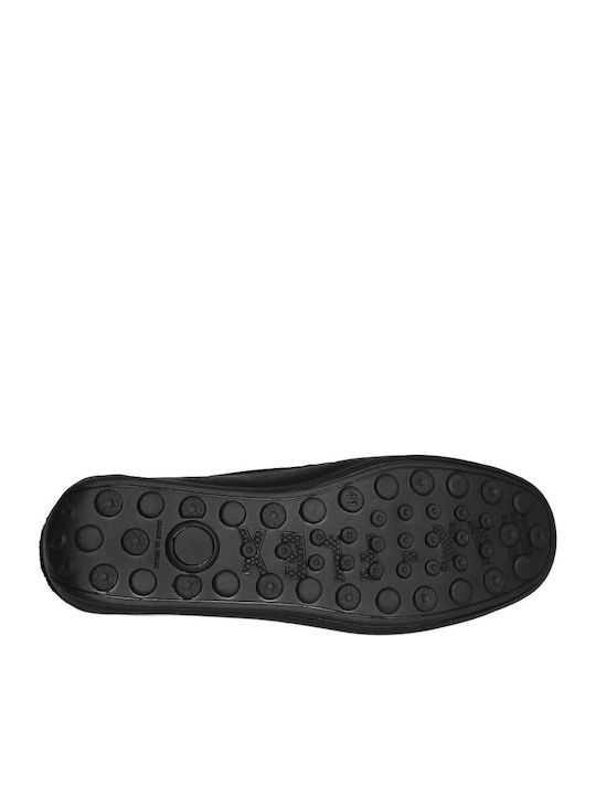 Leather Men's Moccasins In Black Colour