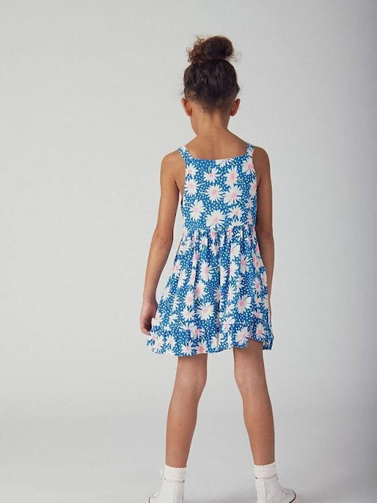 Girls Sleeveless Blue Dress