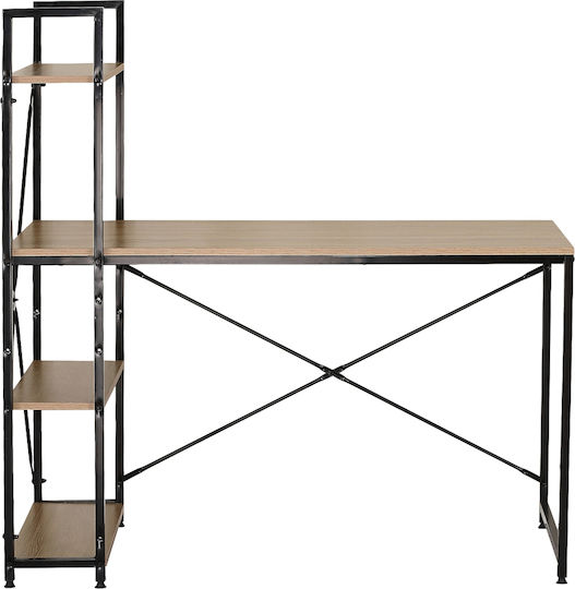 Γραφείο Karvon 120x64x120εκ. Δρυς/μαύρο