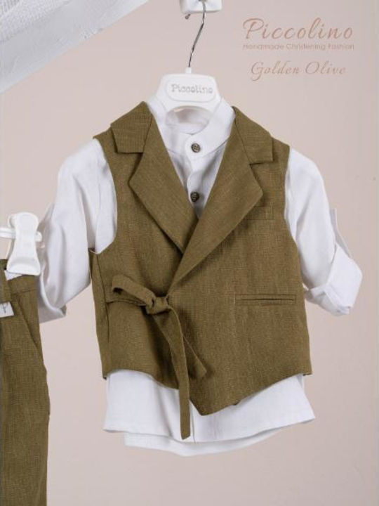 Piccolino Fabio Costum De Botez Verde Piccolino Fabio Costum De Botez Verde