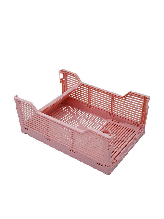 Sidirela Storage Basket Plastic Pink 30.5x20.5x12.5cm E-4681