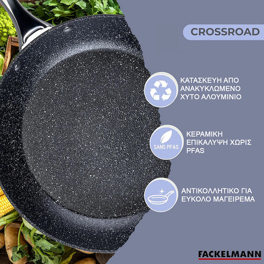 Crossroad Cast Aluminum Pan with Ceramic Coating 28cm