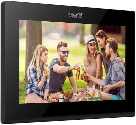 Mentor Kabelloses Wi-Fi Video-Gegensprechanlagen-Set Schwarzes