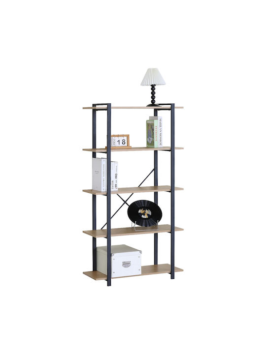 Δαπέδου Bravio Δρυς/μαύρο 80x34x150εκ.