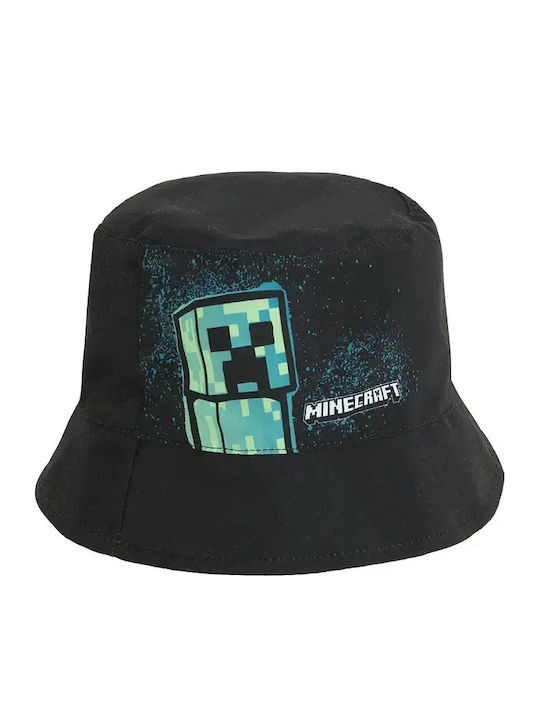 Cool Club Παιδικό Καπέλο Bucket Minecraft Μαύρο