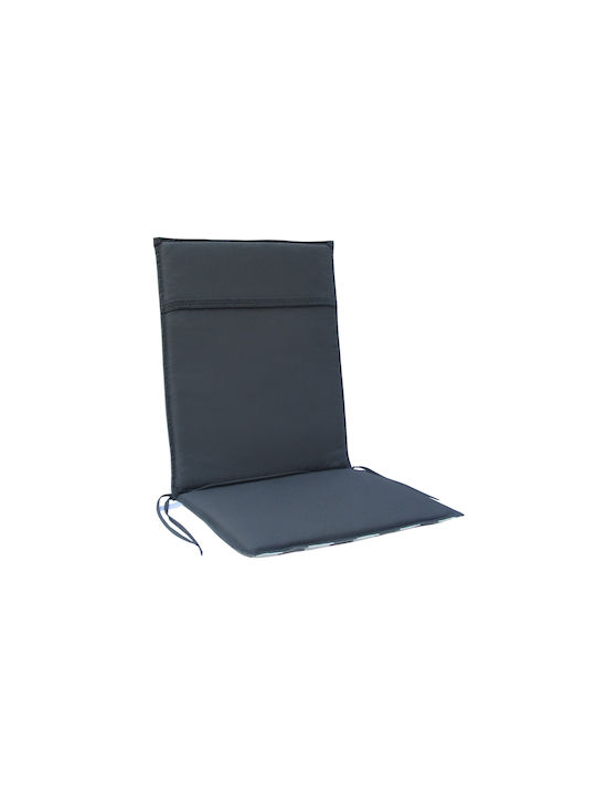 keleman Garden Chair Cushion with Backrest White-Grey 45.5x97cm