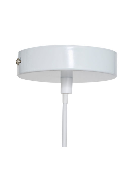 A-s Teiva Pendul Alb cu Soclu E27 80cm