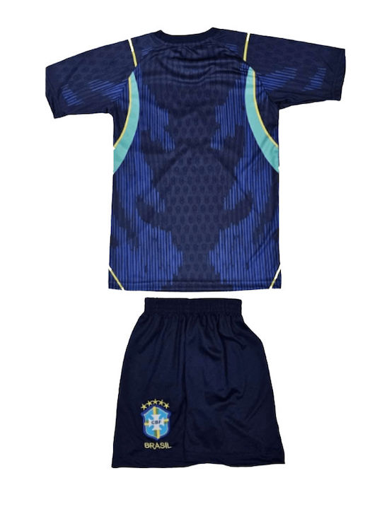 Kids Brazil National Football Team Set Mundial 2026 Blue Balón De Oro Blue Unisex Kids Ab160