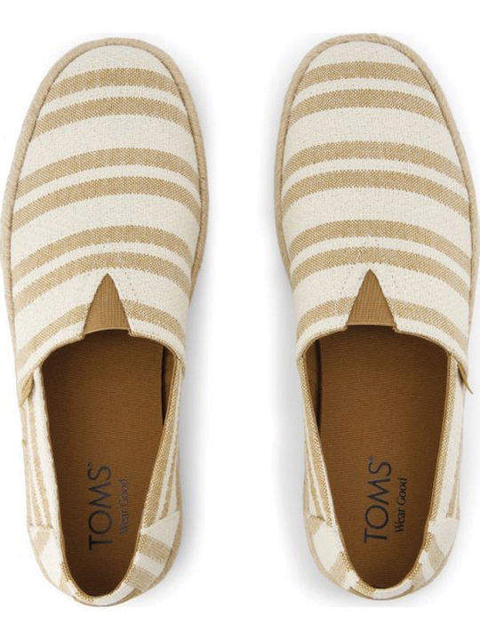 Stoff Herren Espadrilles in Beigen Farbe