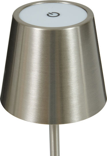 Cody Metal Table Lamp Led with Silver Shade and Base