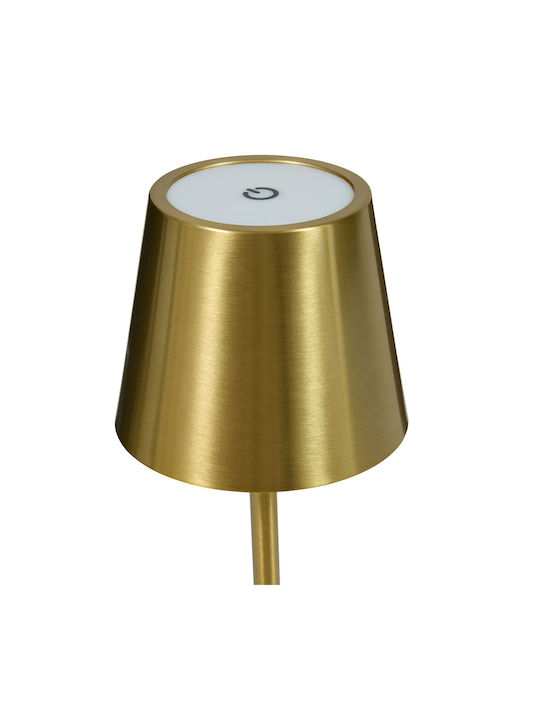 Cody Metal Table Lamp LED with Gold Shade and Base