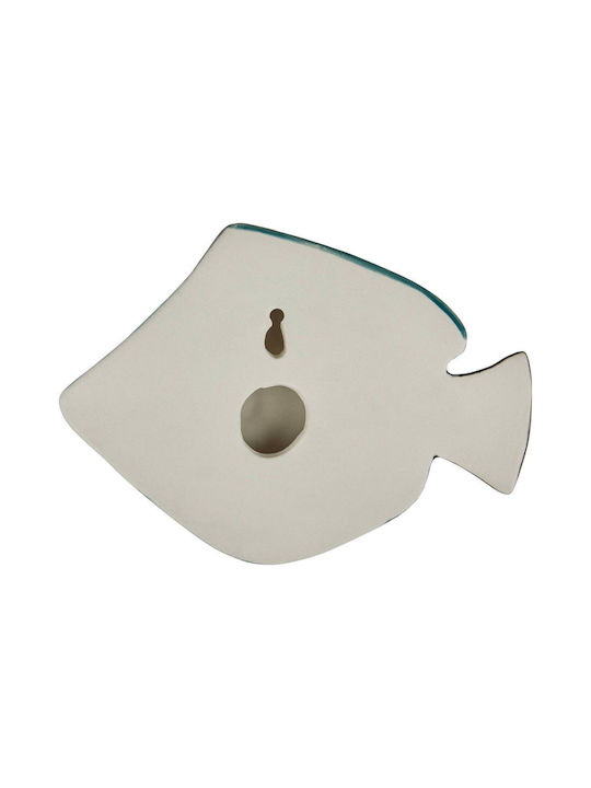 Butlers Decorative Fish Made of Ceramic Material Coral 17x2cm