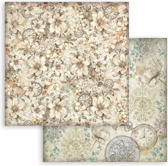 Χαρτιά Scrapbooking 10τεμ 20.3×20.3cm Stamperia Gardens Time Backgrounds