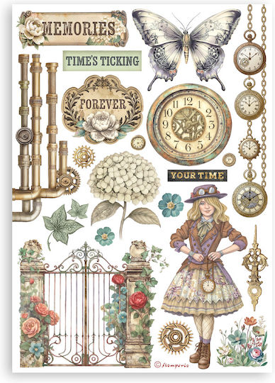 Самозалепващи Washi Pad A5 8 Листа Family Gardens Time