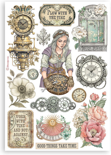 Самозалепващи Washi Pad A5 8 Листа Family Gardens Time