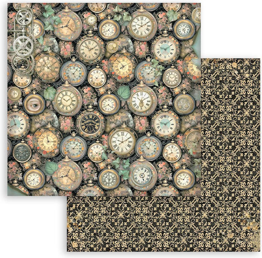 Χαρτιά Scrapbooking 10τεμ 20.3×20.3cm Stamperia Gardens Time Backgrounds