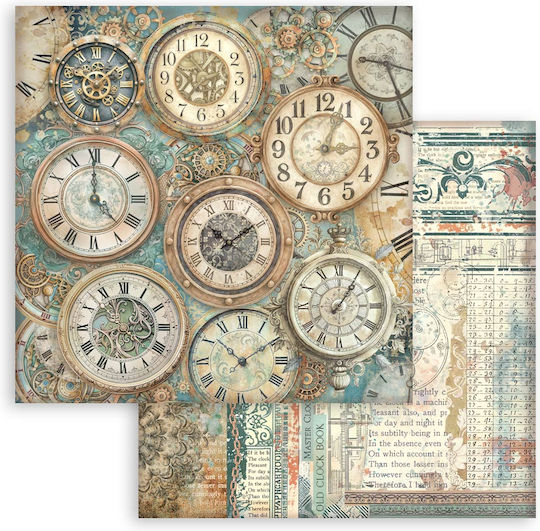 Χαρτιά Scrapbooking 10τεμ 20.3×20.3cm Stamperia Gardens Time Backgrounds