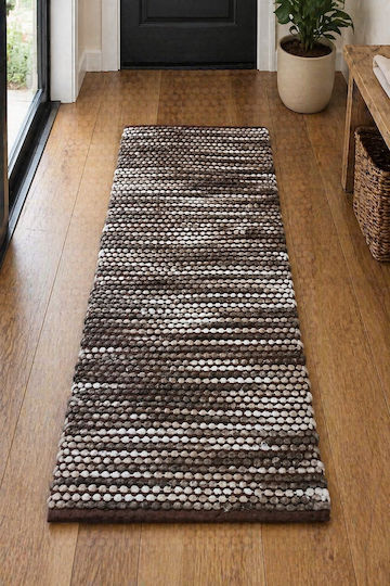 Kitchen Mat Runner Brown 65x185cm