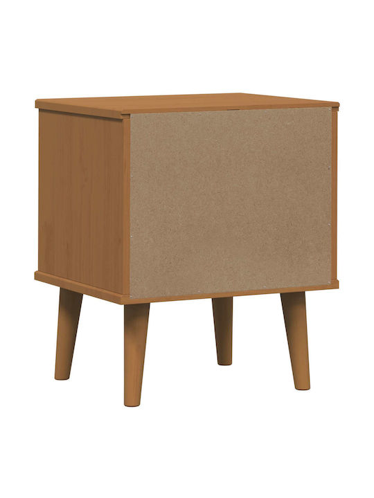 Nachttisch aus Massivholz Braune 40x35x48cm