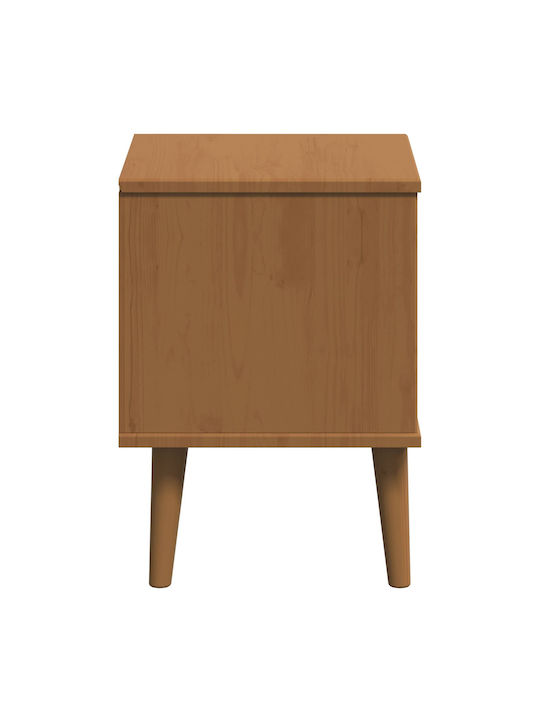 Nachttisch aus Massivholz Braune 40x35x48cm
