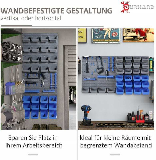 Wall Board Blue-grey Containers 44 Pieces