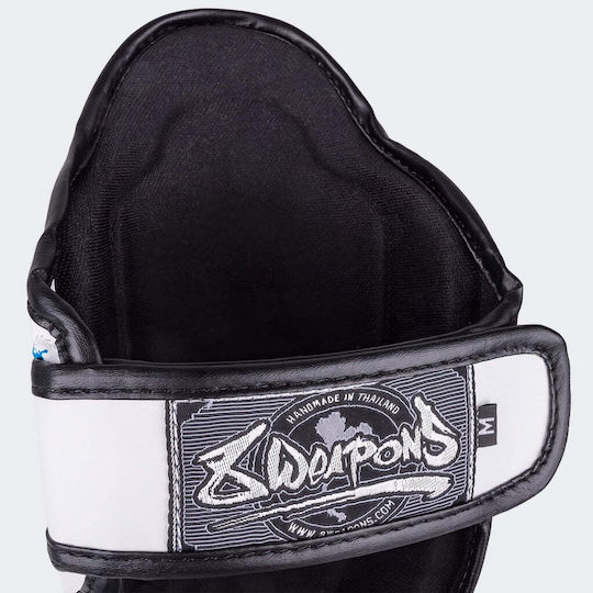 8 Weapons Adults White Shin Guards