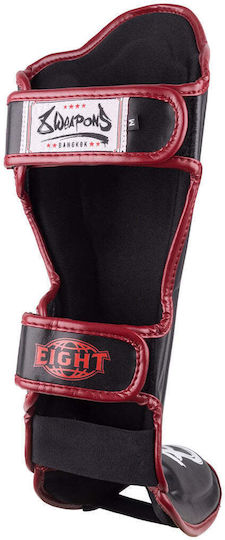 8 Weapons Adults Black Shin Guards