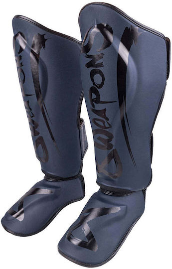 8 Weapons Adults Black Shin Guards