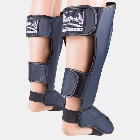 8 Weapons Adults Black Shin Guards