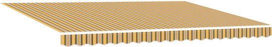 vidaXL Yellow Awning Frame with PU Coating 3x5m